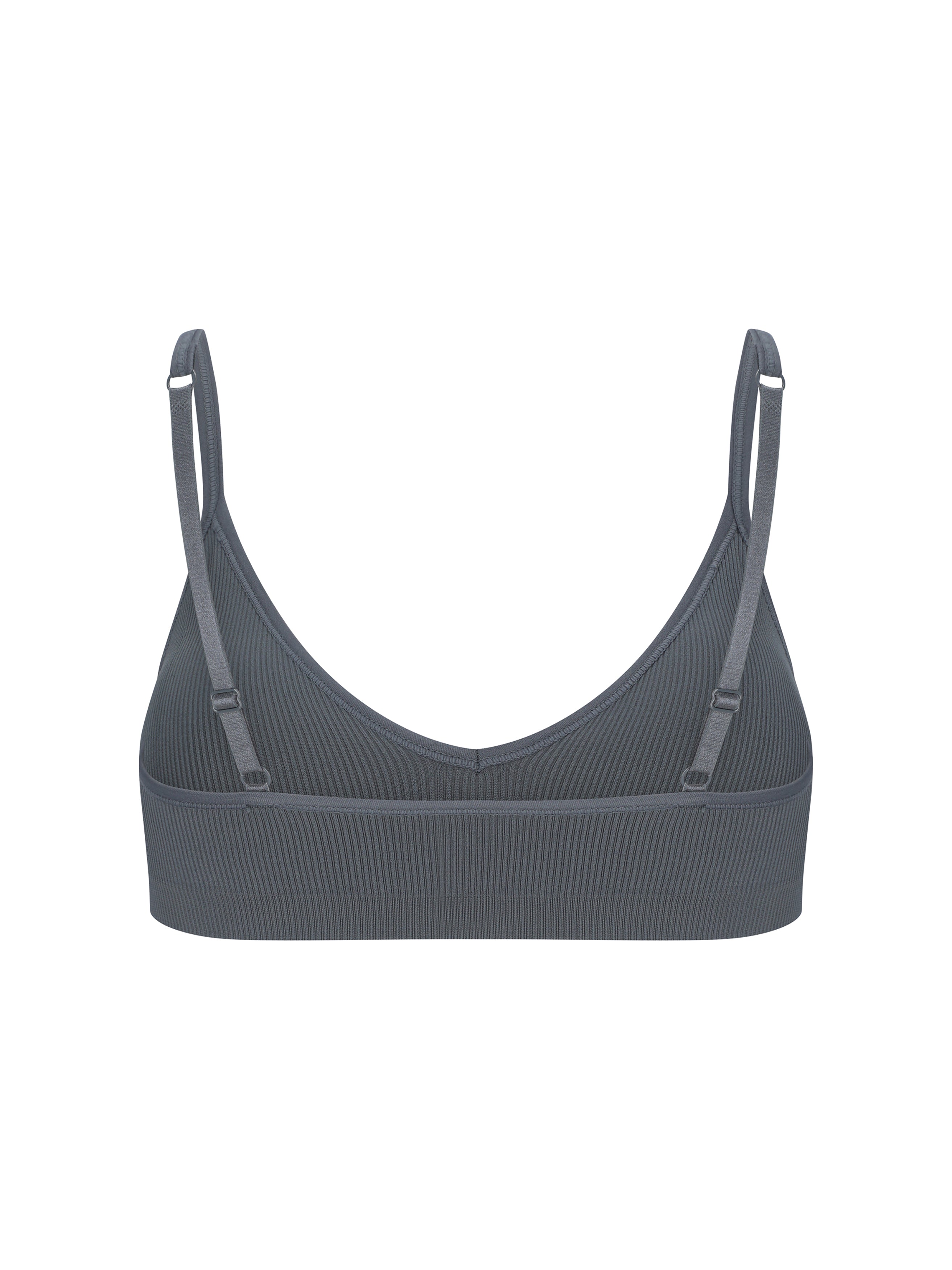 Grey Bralette With Lace Detailing