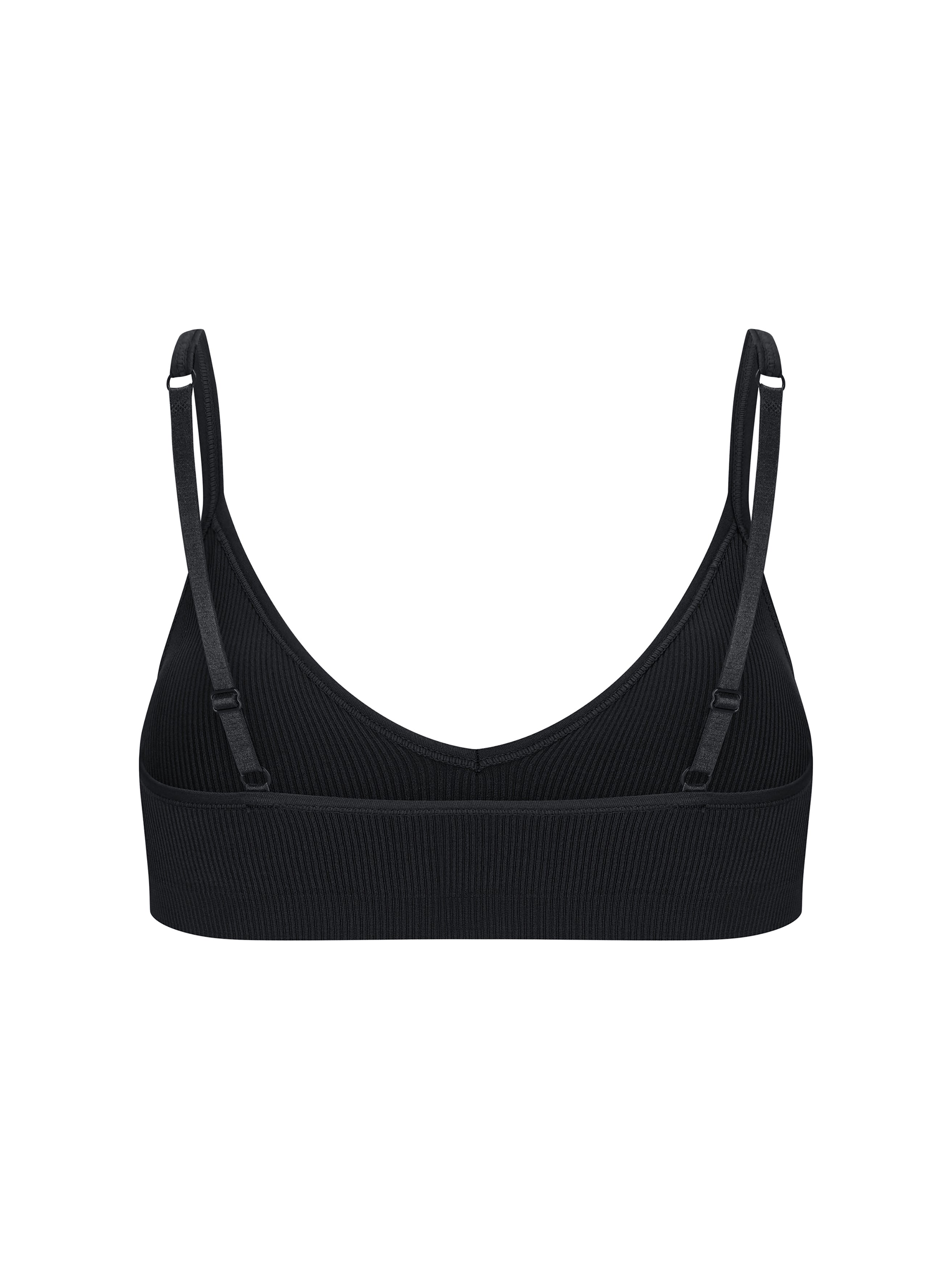Black Bralette With Lace Detailing