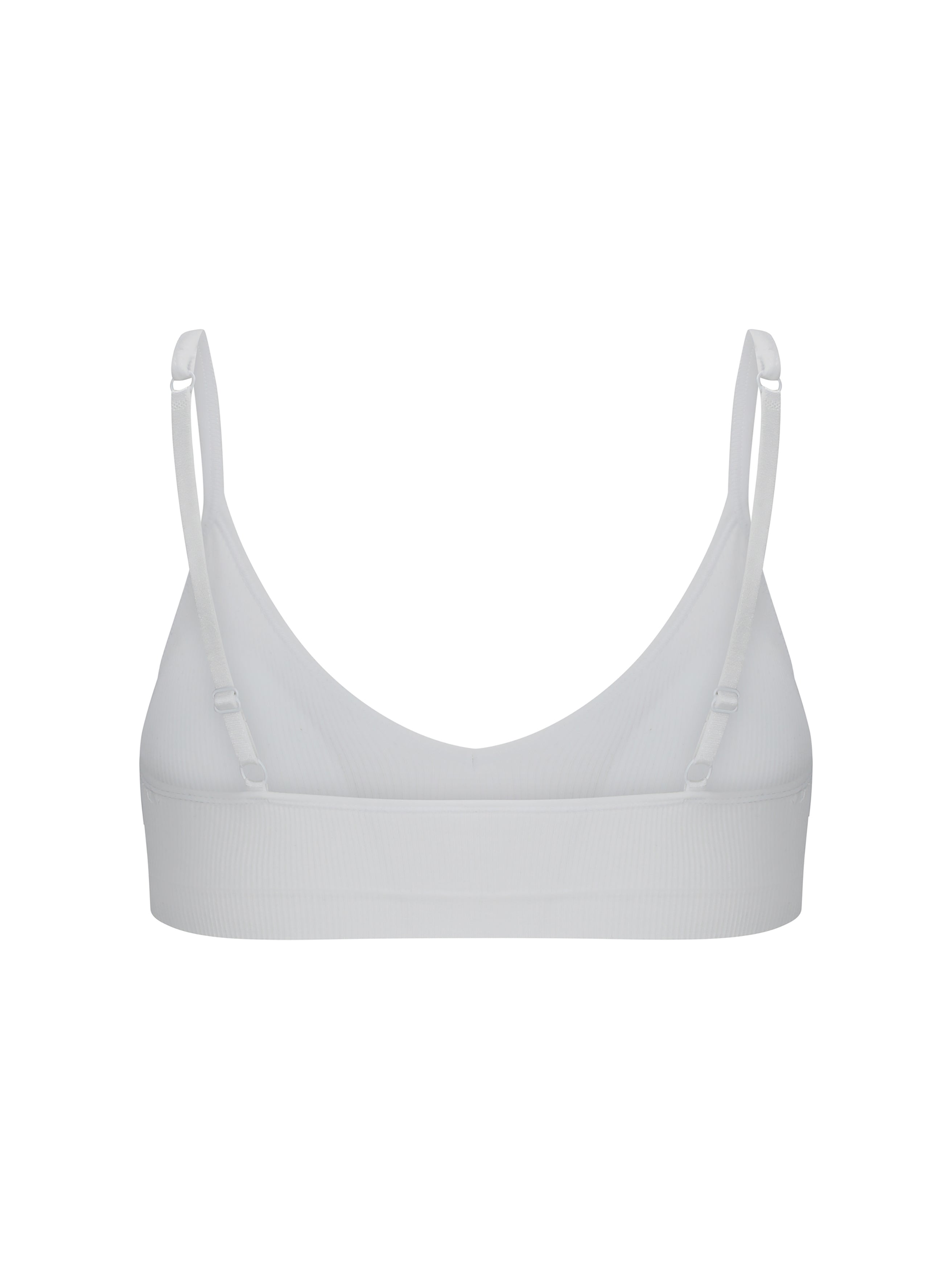 White Bralette With Lace Detailing