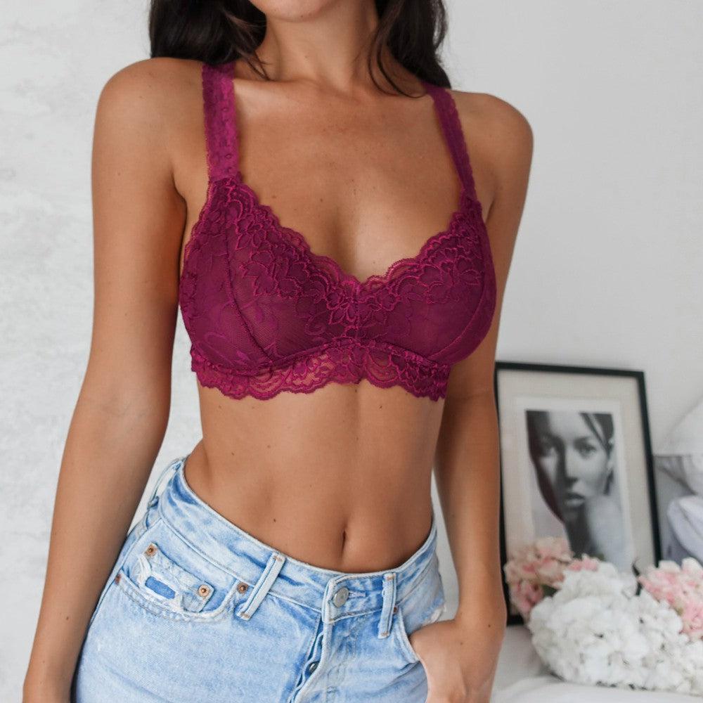 Roxanne Bralette - Burgundy - Bralette