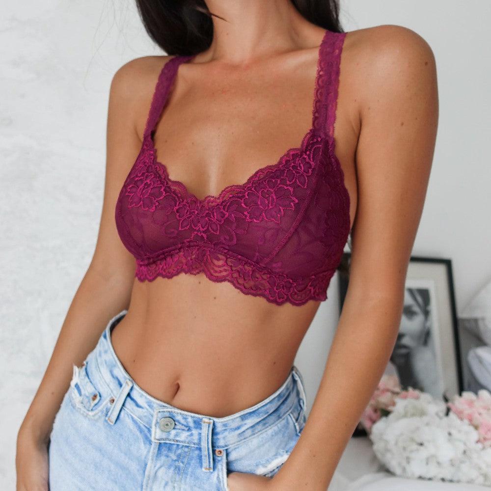 Roxanne Bralette - Burgundy-Bralette