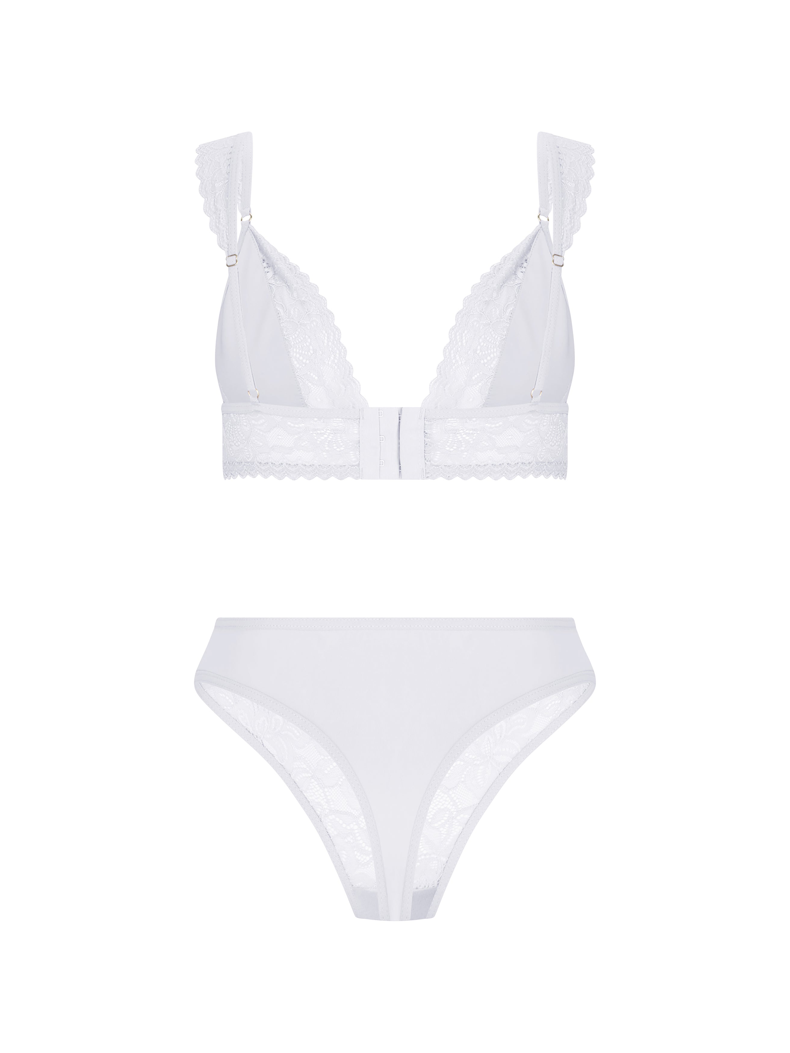 Gabrielle Set - White Lace Sustainable Design – Love Loren