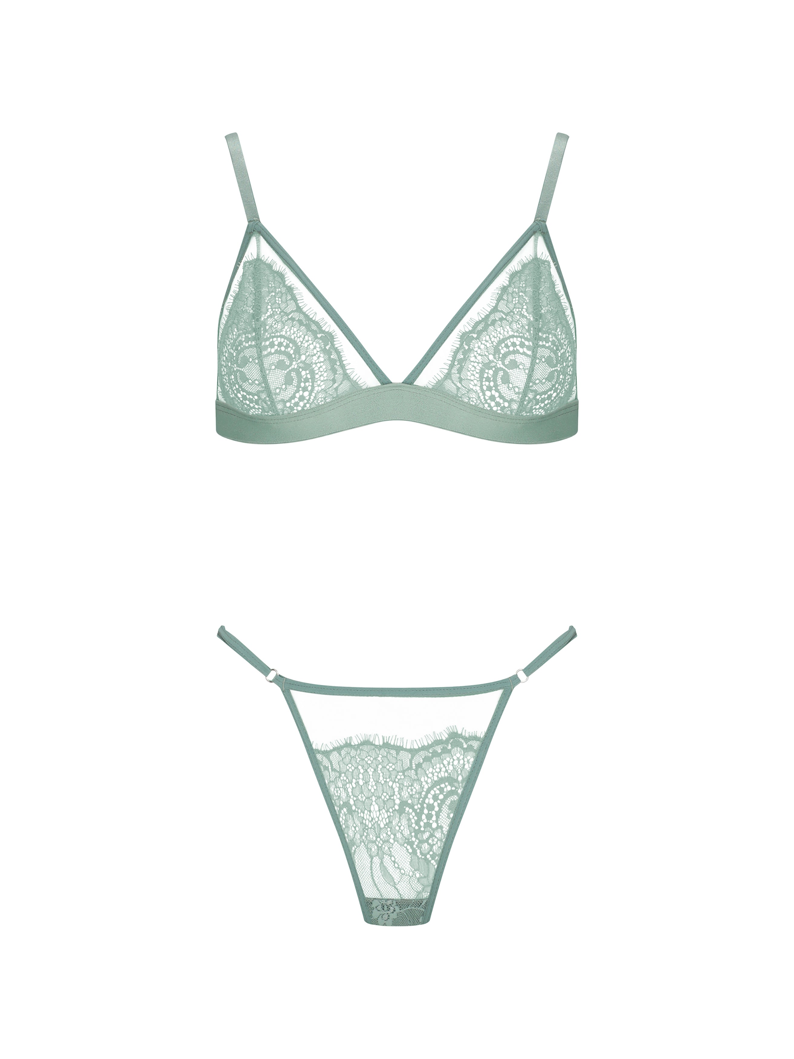 light green bralette