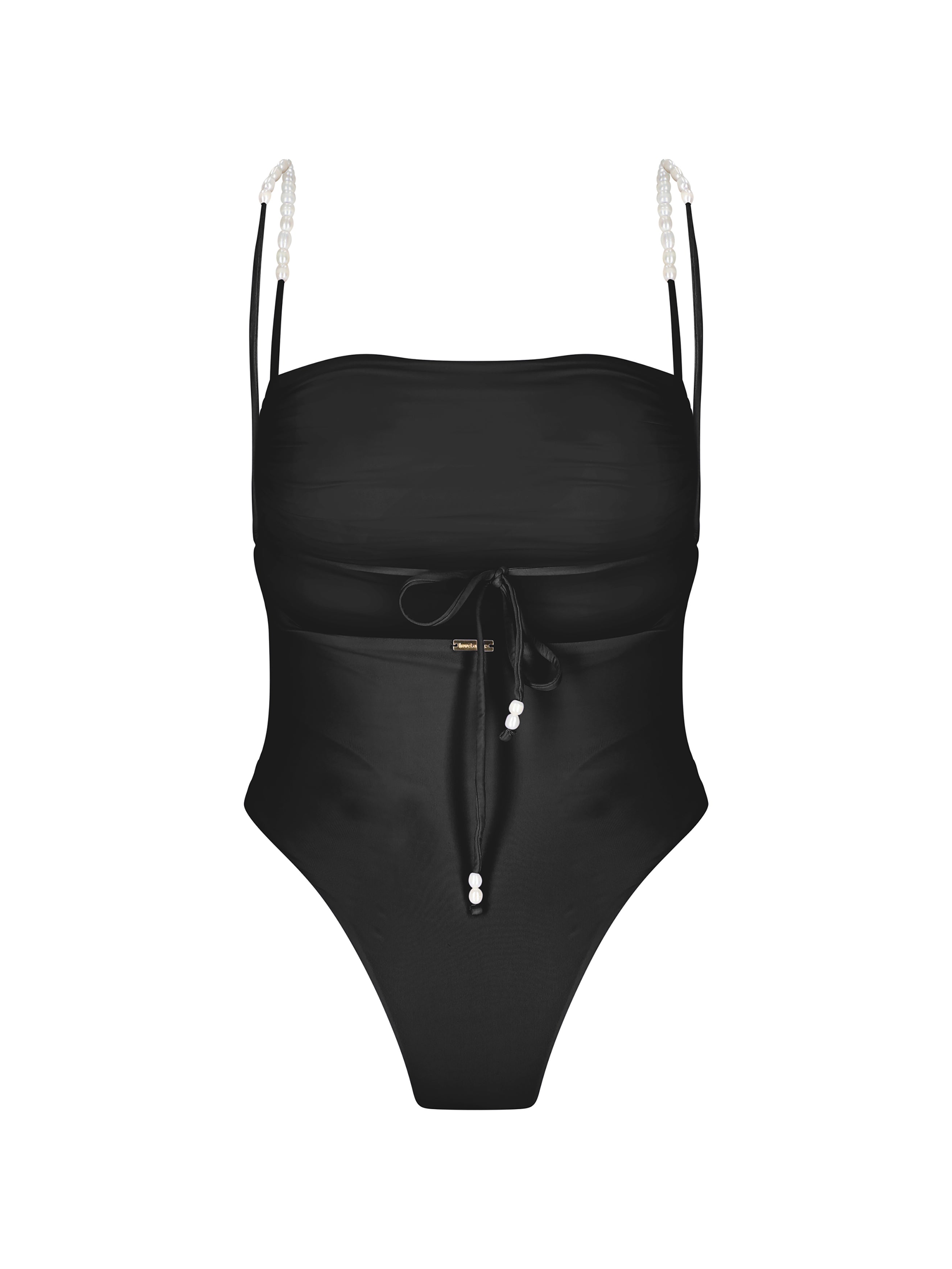 Black Bralette With Lace Detailing