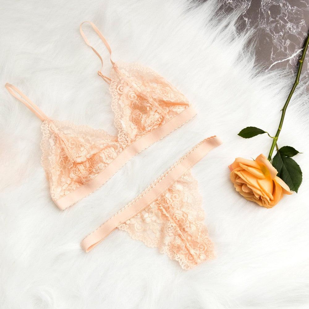 Bianca Set- Light Peach | Lingerie Set | Lace Lingerie | Sexy Lingerie